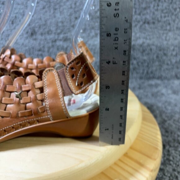 Pikolinos Shoe Romana Slingback Gladiator Sandals Womens Size 8 Brown Leather